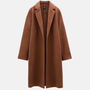 Zara Coat with Lapel Collar